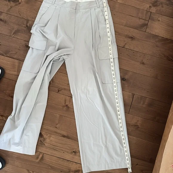 Tibi Crispy Nylon Stella Pleated Cargo Pants - Picture 16 of 16